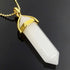 White Jade Gemstone Pendant Necklace